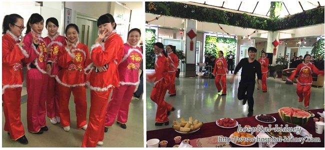 Пациенты с Болезнью почек имели большое время на Рождество партии в Китае