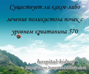 Существует ли какое-либо лечение поликистоза почек с уровнем креатинина 570